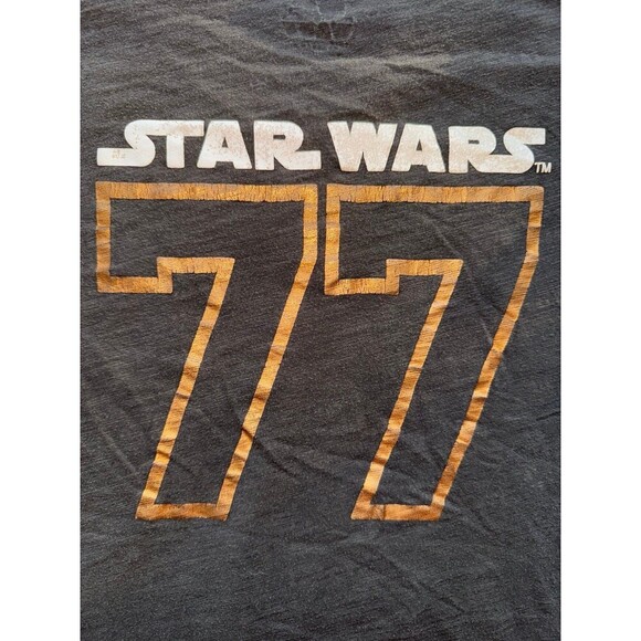 Star Wars glitter tee number 77 on back size large - Picture 4 of 7